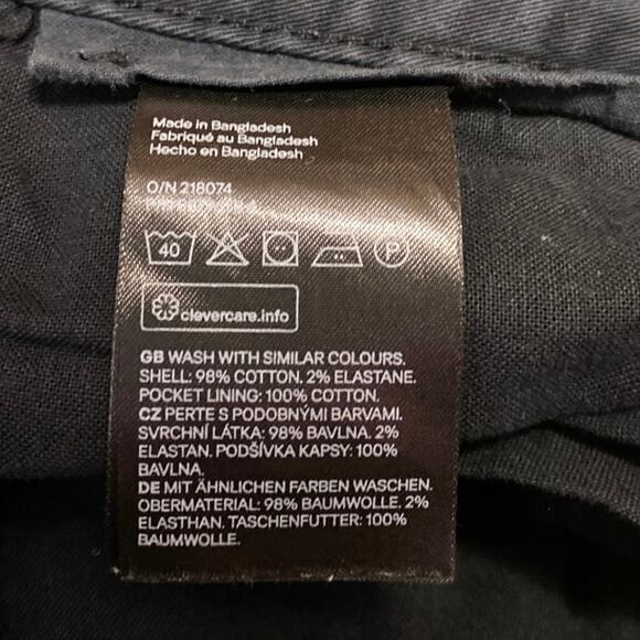 H&M Women's Black Slim Fit High Waisted Carrot Barrel Cargo Trousers Pants 34 - Picture 5 of 5